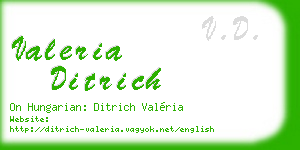 valeria ditrich business card